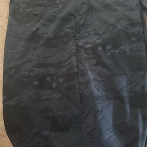 Black camo CSG , 92% polyester 8% spandex shorts, size 36 men  like brand new